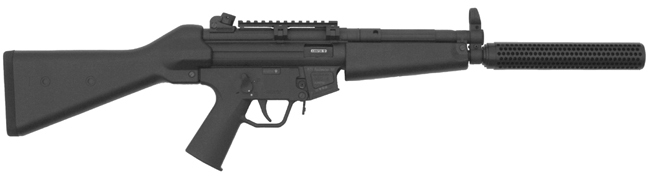 MFI M4 Style Fake Silencer for ATI GSG5 GSG-5 .22 Caliber Carbine Left Side Full