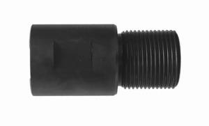 MFI 1.50" Long WWII MP40 / MP38 - 16mm X 1.5 pitch Right Hand to AR10 5/8 X 24 Right Hand Steel Adapter / Gets you about 0.700" of Extension or near ZERO as threads on MP40 are that long / Price Includes S&H via USPS Priority Mail & Insurance