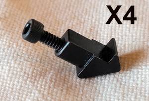 MFI HK 2025 CA-3 & Micro Mount Steel Hook / Claw Longer Reach 0.120" & Screw (4) / Price includes S&H via USPS Ground Advantage
