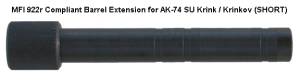 MFI 922r BATF Compliant Barrel Extension for AK74SU / AK-74 Krinkov for K-VAR parts kits & complete guns with 16" barrels. This is the Adapter / Barrel Extension ONLY.