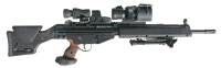 JLD / PTR 91 / HK91 / HK G3 Sniper Rifle with EoTech Red Dot and EoTech Magnifier & PVS-22 Night Vison Scope.