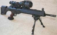 PTR 91 / HK 91 / HK G3 Sniper Rifle with EoTech Red Dot and EoTech Magnifier & PVS-22 Night Vison Scope.