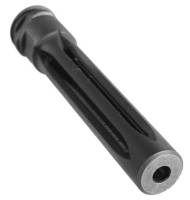 MFI - 4.75" Long Lug MFI HK G28 DMR Style Muzzle Brake / Barrel Extension for Ca. Compliant: Steyr AUG or MSAR models with 16" Barrel or any weapon with 13mm X 1.0 pitch Left Hand thread to get to Ca OAL 30" or MD OAL 29". WARNING: Use only with .22 LR, .223 / 