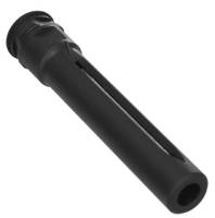 4.75" Long Lug MFI HK G28 DMR Style Muzzle Brake / Barrel Extension for AR15 in 9mm with 16" Barrel or any weapon with 1/2 X 36 thread to get to Ca OAL 30" or MD OAL 29" or a Featureless Ca. Semiautomatic Rifle.