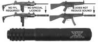 MFI SOCOM Style Fake Silencer / Barrel Shroud fits BOTH the Heckler & Koch HK94 and the IMI Uzi Full Size Carbine.