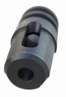 Front view of MFI CETME L Style 3 - Prong / Acorn Muzzle Brake for CETME L with 1/2 X 28 RH 2022 CA DOJ Compliant Muzzle Brake. Fits Any Weapon with 1/2 X 28 thread & .223 / .556 Exit Hole / Price Includes S&H via 1st Class USPS