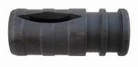 Side view of MFI CETME L Bird Cage Style HK G3 / HK91 Muzzle Brake for any weapon with 1/2 X 28 RH 2022 CA DOJ Compliant Muzzle Brake. Fits Any Weapon with 1/2 X 28 thread & .223 / .556 Exit Hole / Price Includes S&H via 1st Class USPS
