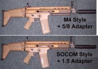 FN SCAR with MFI SOCOM & M4 Barrel Shrouds