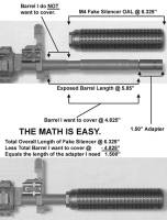 What length adapter do you need? Just do the math... MFI guide to Fake Silencer Adapters.