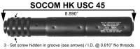 Drawing / Diagram for MFI Fake Silencer for HK USC 45 Carbine
