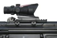 MFI 5.5" Long Low Profile Scope Mount for HK Weapons (Universal) on HK-91 with Trijicaon ACOG scope.