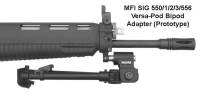SIG 556 / 551-A1 / 552 / 522 - SIG 556 Classic Pistol - MFI - MFI SIG 556 / 55X / 551A1 Bipod Adapter (1) &  Versa-Pod Bipod (1) SET (NOT AVAILABLE)