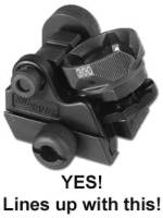 SIG USA Rear Diopter Clip On Rail Drum Style Sight is OK to use with MFI SIG Classic Flip Up Sight.