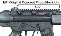 Concept Photoshop Mock Up for 8.5 inch long MFI HK93 Scope Mount.